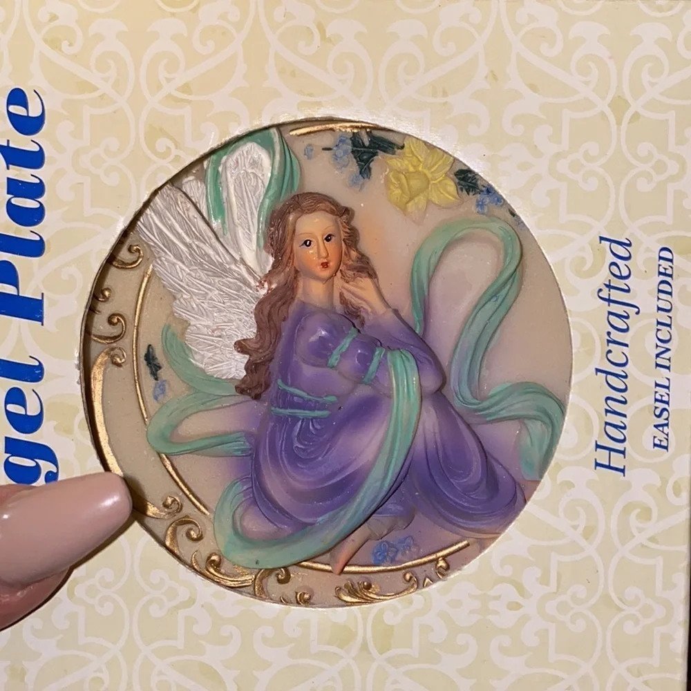 Vintage Handcrafted angle plates set of 4 in box